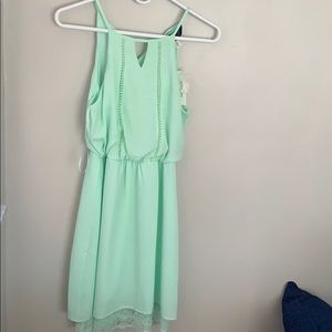 Francesca’s mint dress